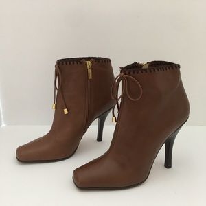 Jimmy Choo Square Toe Booties